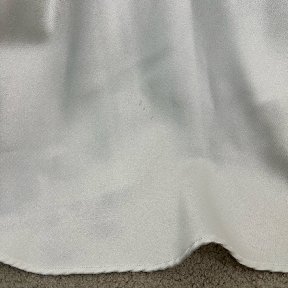 REFORMATION Elena Satin White Bridal Wedding Gown Maxi Dress SZ US 10 - Picture 10 of 14